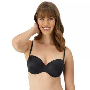 3/$15 Maidenform Black Strapless Bra with Underwire and Padding in EUC 36C